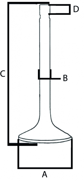 Satz Einlass- & Auslassventile + Ventilführungen für Holder C 40 C 50 C 60 C 65 C 400 C 500